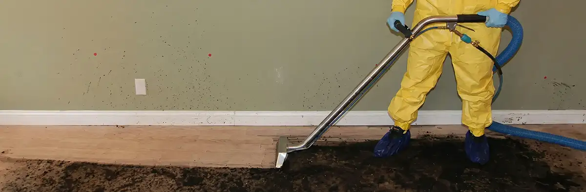 sewage removal service performing deep cleaning and extraction of sewage from an indoor area in Wilmington, NC